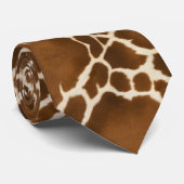 Elegant Koe Faux Leather Modern Collectie Stropdas (Opgerold)