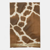 Elegant Koe Faux Leather Modern Collectie Theedoek (Verticaal)