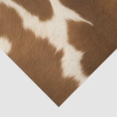 Elegant Koe Faux Leather Modern Collectie Tissuepapier (Detail)