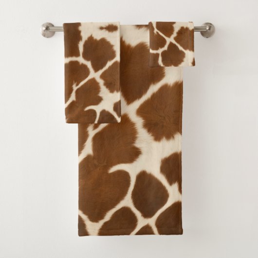 Elegant Koe Faux Leather Populair Collectie Bad Handdoek (Insitu)