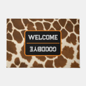 Elegant Koe Faux Leather Populair Collectie Deurmat (Voorkant)