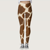 Elegant Koe Faux Leather Populair Collectie Leggings (Voorkant)