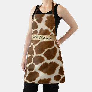 Elegant Koe Faux Leather Populair Collectie Schort