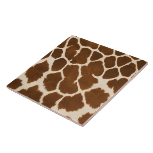 Elegant Koe Faux Leather Populair Collectie Tegeltje (Zijkant)