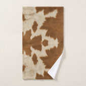 Elegant Koe Faux Leather Trendy Collectie Bad Handdoek (Handdoek)