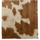 Elegant Koe Faux Leather Trendy Collectie Douchegordijn (Voorkant)