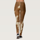 Elegant Koe Faux Leather Trendy Collectie Leggings (Achterkant)