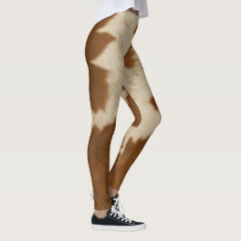 Elegant Koe Faux Leather Trendy Collectie Leggings