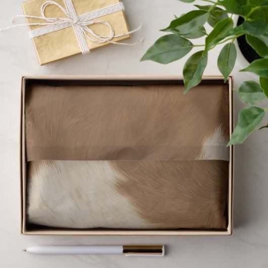 Elegant Koe Faux Leather Trendy Collectie Tissuepapier (Geschenk)