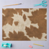 Elegant Koe Faux Leather Trendy Collectie Tissuepapier (Craft)