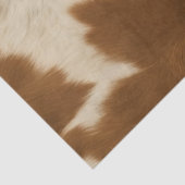 Elegant Koe Faux Leather Trendy Collectie Tissuepapier (Detail)