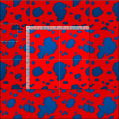 Elegant Koe Print Fabric Stof (Delen)