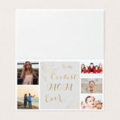 Elegant koelste mam ooit goudplatenkaart kaart (Buitenkant ongevouwen)