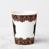 Elegant koffie Aangepaste bedrijfsnaam winkelen Papieren Bekers (Links)