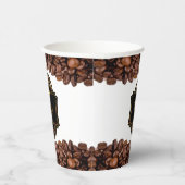 Elegant koffie Aangepaste bedrijfsnaam winkelen Papieren Bekers (Rechts)