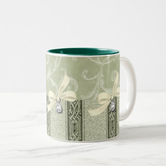 Elegant-koffie-Mok: EleganceCollection Tweekleurige Koffiemok (Voorkant rechts)