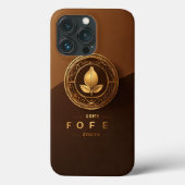 Elegant koffiezaad Logo - Golden Accent Design Case-Mate iPhone Case (Achterkant)