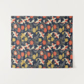 Elegant Koi Fish and Lotus Pattern Wandkleed (Voorkant (horizontaal))