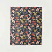 Elegant Koi Fish and Lotus Pattern Wandkleed (Voorkant)