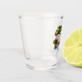 Elegant koikarper in lotusvijver shot glas (Links)