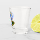 Elegant koikarper in lotusvijver shot glas (Rechts)