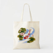 Elegant koikarper in lotusvijver tote bag (Voorkant)