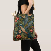 Elegant kolibrie art boho chic tote bag (Dichtbij)