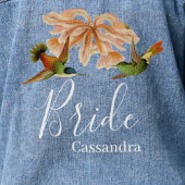 Elegant kolibrie Waterverf bruiloft Denim Jacket