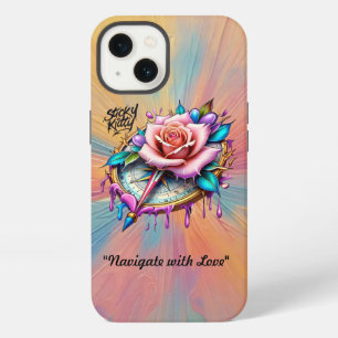 "Elegant Kompasroos Ontwerp" iPhone 13 Hoesje