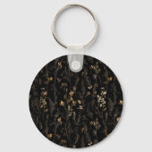 Elegant konijn in zwart en beige sleutelhanger (Achterkant)