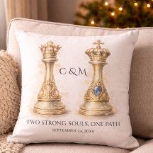 Elegant Koning Koningin Koppel Cadeau Gouden Schak