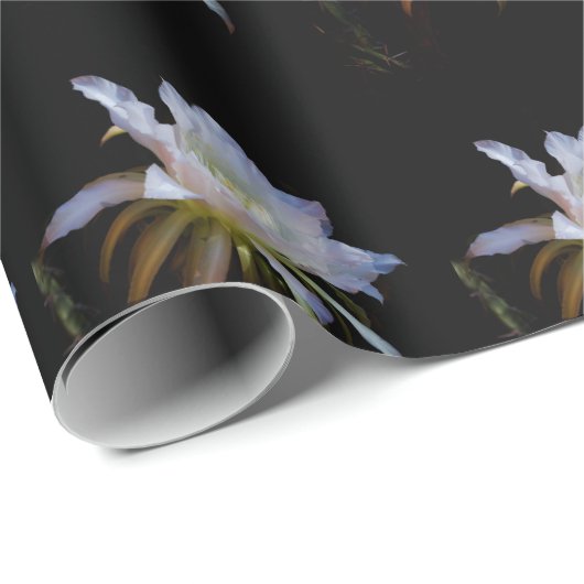 Elegant koningin van de Night Cactus Flower Cadeaupapier (Rol Hoek)