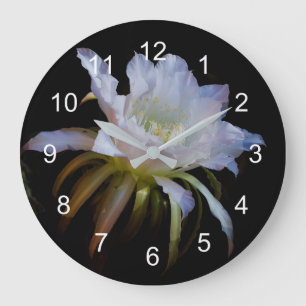 Elegant koningin van de Night Cactus Flower Grote Klok