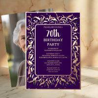 Elegant Konings Paars 70ste Verjaardagsfeestje