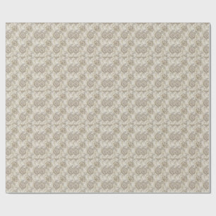 Elegant Koninklijk Bloemmotief Paisley Ontwerp Kun Cadeaupapier