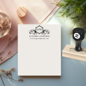 Elegant, koninklijk, monogram rubberstempel