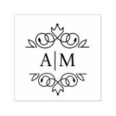Elegant, koninklijk, monogram zelfinktende stempel (Design)