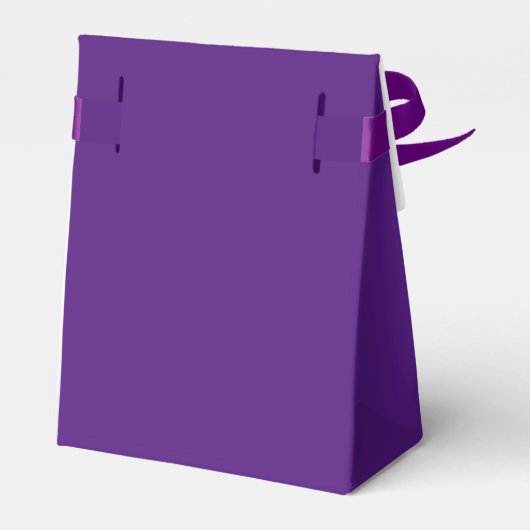 ELEGANT KONINKLIJK PAARSE. Tentvormig bedankdoosje Bedankdoosjes (Achterkant)