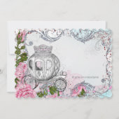 Elegant Koninklijk Prinses Verjaardagsfeest Kaart (Achterkant)