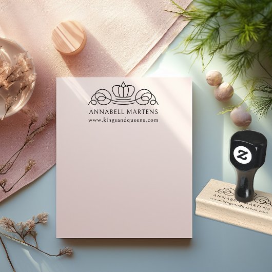 Elegant, koninklijk rubberstempel