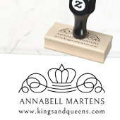 Elegant, koninklijk rubberstempel