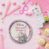 Elegant Koninklijke Prinses Verjaardagsfeest Papieren Bordje (Feest)