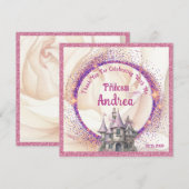 Elegant Koninklijke Prinses Verjaardagsfeest | Spr Bedankkaart (Voorkant / Achterkant)