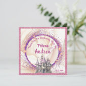 Elegant Koninklijke Prinses Verjaardagsfeest | Spr Bedankkaart (Staand voorkant)