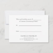 Elegant koolraappapier FAUX Koperband (Achterkant)