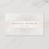 Elegant koolraappapier FAUX Koperband Visitekaartje (Voorkant)