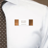 Elegant koper bruin geborsteld metallisch bedrijf naamplaatje