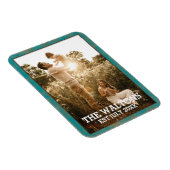 Elegant koper en Blauwgroen Lijst fotomagneet Magneet (Rechterzijde)