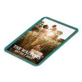 Elegant koper en Blauwgroen Lijst fotomagneet Magneet (Linkerzijde)