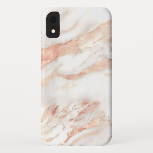 Elegant koper | Girly Roos Gold Marble Case-Mate iPhone Case (Achterkant)